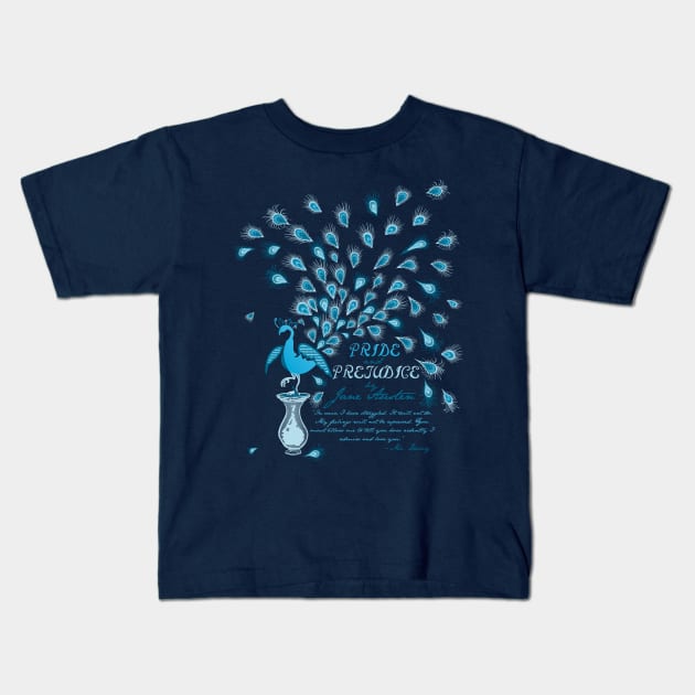 Paisley Peacock Pride and Prejudice: Classic Kids T-Shirt by DoodleHeadDee